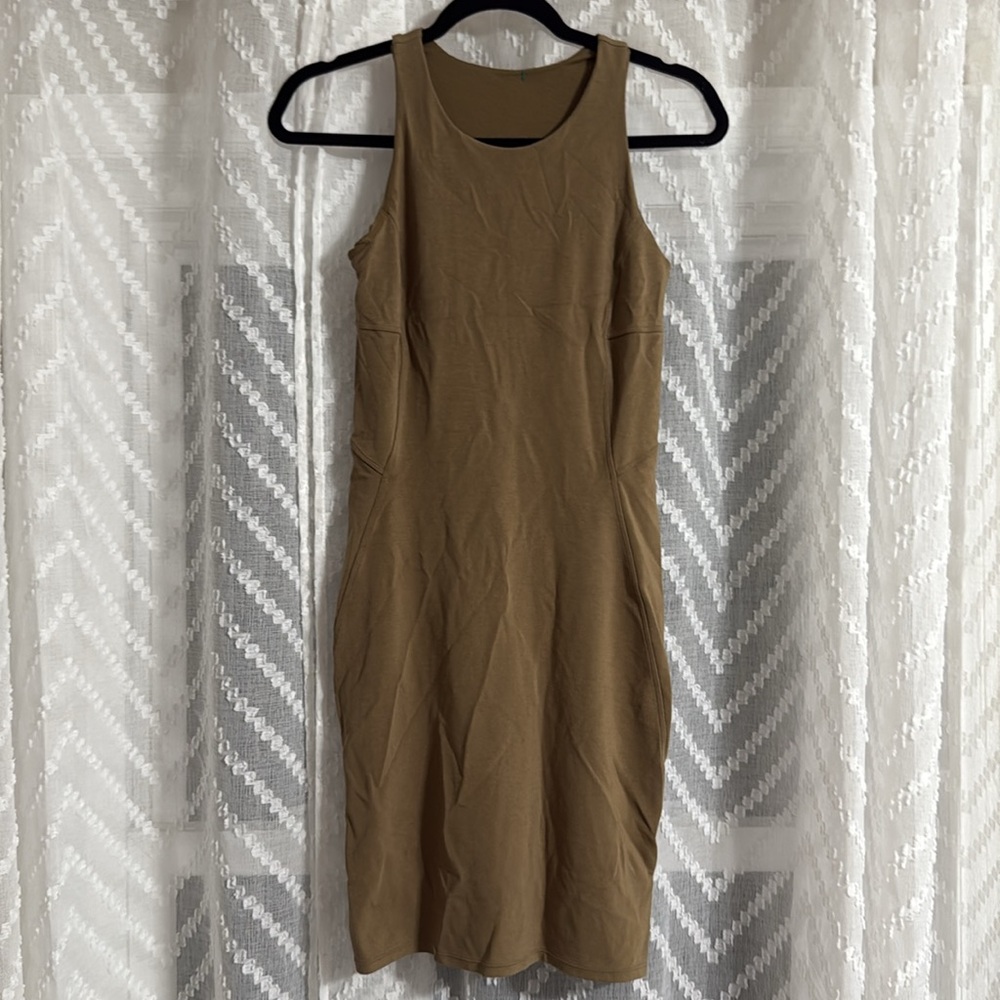 Lululemon Sleeveless Olive/Brown Dress